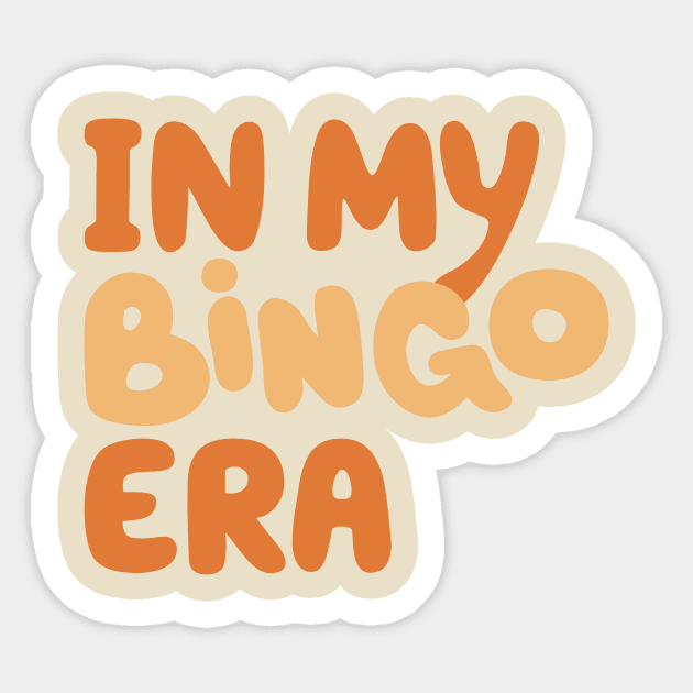 In My Bingo Era Sticker by Simplify With Leanne